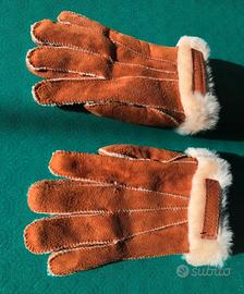 Guanti in camoscio vintage