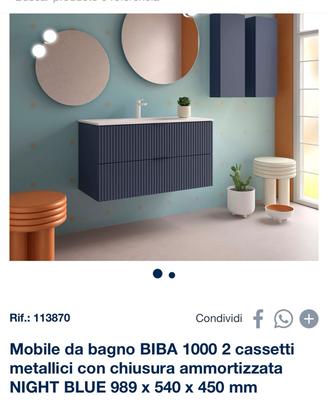 Lavabo + mobile Biba 1000mm ancora imballato