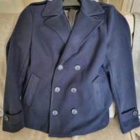 Giaccone blu doppio petto, nuovo, XL, da 159 a 79