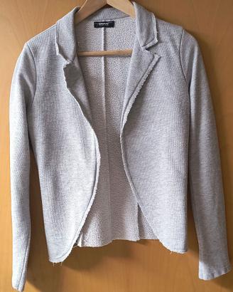 Giacca donna felpa garzata, grigio/argento,  S