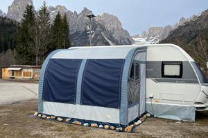 Veranda DWT 350 x 250 con paleria in alluminio