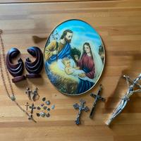Oggetti sacri, charms, croci, sacra famiglia