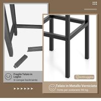 COSTWAY Set di 4 Sgabelli