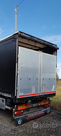 Semi rimorchio doppia cassa ribaltabile centinato