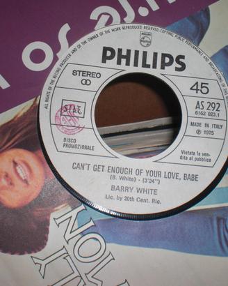 dischi a 45 giri di BARRY WHITE  e vari