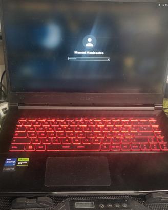 MSI ThinGF63-12UDX, PC Gaming 16GB RAM, intel  i7 