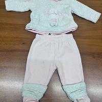 Tutina in felpa bambina 62 cm