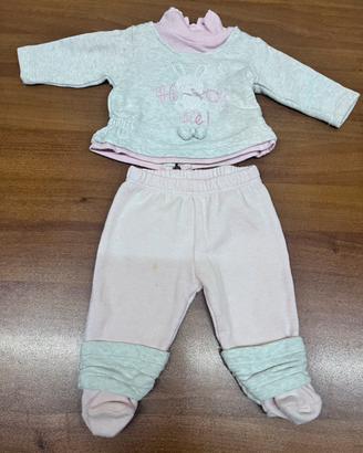 Tutina in felpa bambina 62 cm