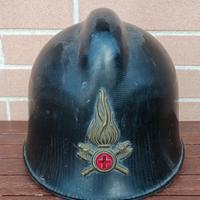 elmo casco pompieri vigili del fuoco 1972