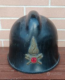 elmo casco pompieri vigili del fuoco 1972