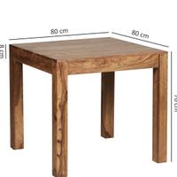 Tavolo legno massiccio palissandro 80x80