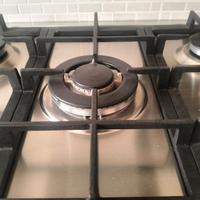 Piano cottura inox 5 fuochi