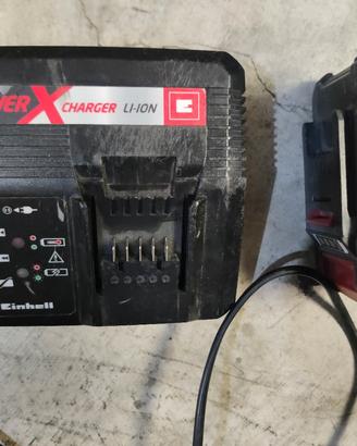 caricabatteria e batteria Einhell