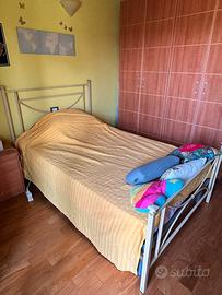 Struttura letto e rete una piazza e mezzo