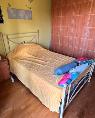 Struttura letto e rete una piazza e mezzo