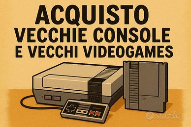 VECCHIE CONSOLE E VIDEOGAMES