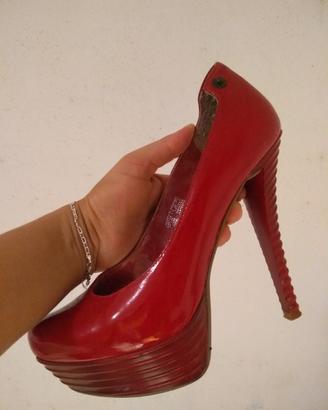 Scarpe tacco rosse 