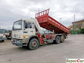 RENAULT G300 ribaltabile trilaterale e gru