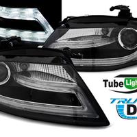 FANALI ANTERIORI TUBE LED AUDI A4 B8 alogeni H7