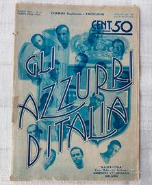 COSMOS Maggio 1933 Gli Azzurri d'Italia RARA