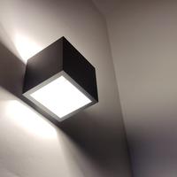 Lampada a parete Cubò Titanio / Argento - LED