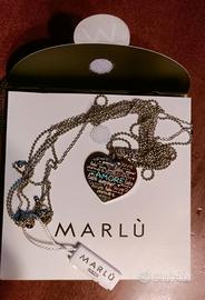 Charm cuore amore con smalto turchese “marlù”