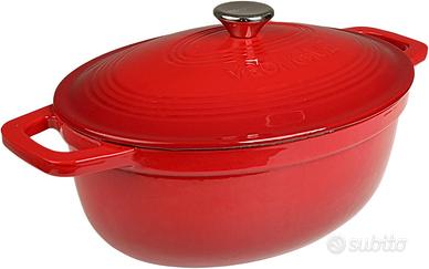 Casseruola in Ghisa Smaltata VeoHome Rosso 6L
