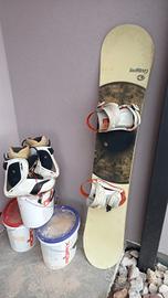 snowboard e scarponi 