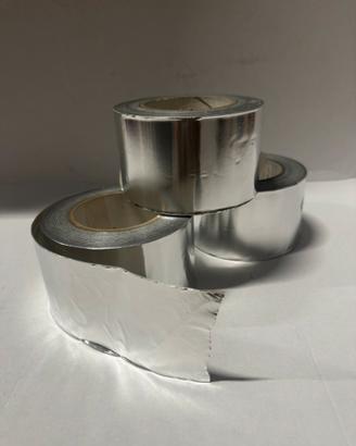 Adesivo alluminio in rotoli mm 75 x 45 metri