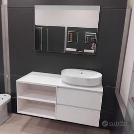 MOBILE BAGNO CON TOP LAMINAM FENIX