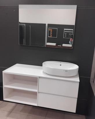 MOBILE BAGNO CON TOP LAMINAM FENIX