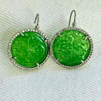 Orecchìni giada e argento