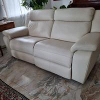 Divano a 3 posti relax in pelle  Poltrone e Sofà