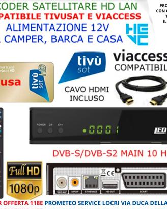 DECODER SATELLITARE TV SAT HD