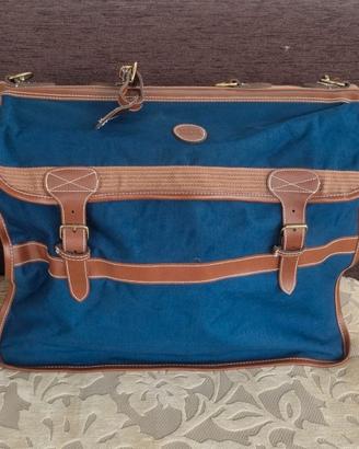 Borsa da viaggio vintage stile inglese similpelle