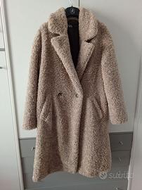 Cappotto Teddy in tessuto sherpa