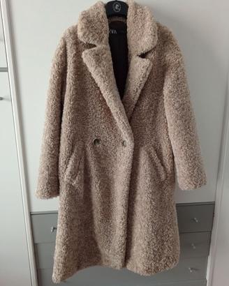 Cappotto Teddy in tessuto sherpa