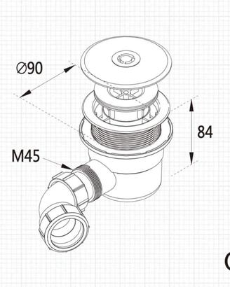 piletta scarico doccia