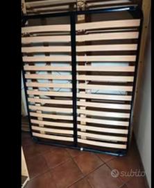 Struttura rete a doghe letto 160x190 con piedini