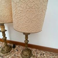 Coppia lampade ottone