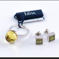 parure Bliss argento con cartellino 
