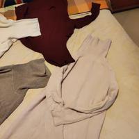 stock di 4 pullover da donna a collo alto tg.M