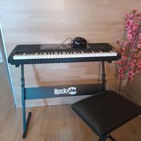 Tastiera elettrica RockJam 61 tasti + accessori