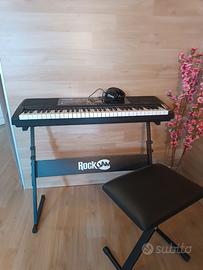 Tastiera elettrica RockJam 61 tasti + accessori