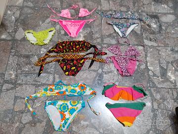 Lotto 7 costumi bambina 7anni