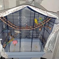 gabbia con piedistallo 