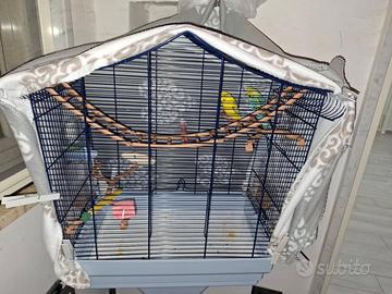 gabbia con piedistallo 