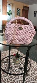 borsa fettuccia rosa 