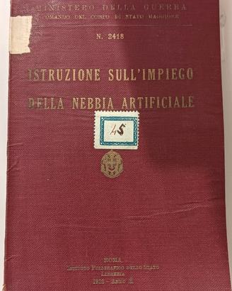 Istruzione sull'impiego della nebbia artificiale 