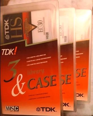 videocassette per telecamera TDK ec30 nuove 